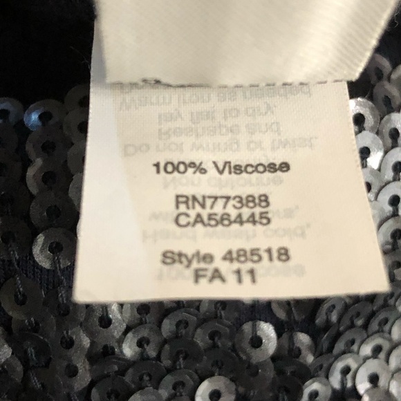 J. Crew Sequin Slouchy Tee, Navy, size small - Picture 7 of 7